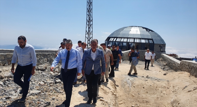 Osmaniye Valisi Yılmaz, Düldül Dağı Teleferik Projesi ile ilgili incelemede bulundu