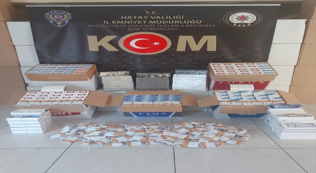 Hatay’da 103 bin 700 makaron ele geçirildi