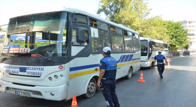 Mersin’de toplu taşıma araçları denetlendi