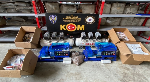Adana’da 5 milyon 505 bin makaron ele geçirildi