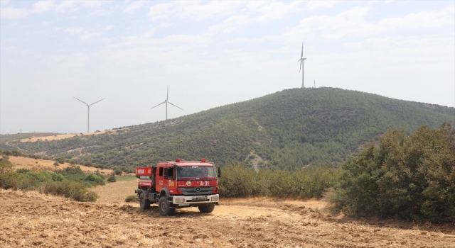 Hatay’da makilik alanda çıkan yangın söndürüldü