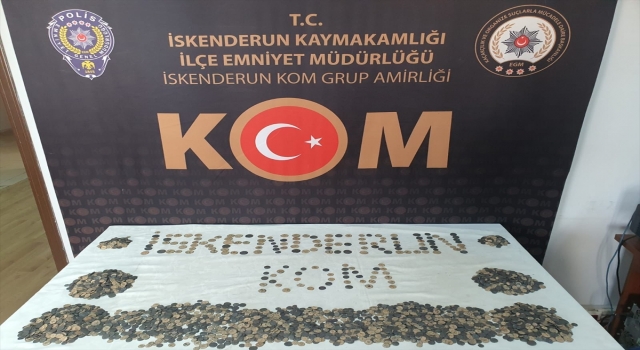Hatay’da 4 bin 500 sikke ele geçirildi
