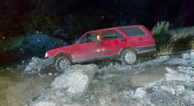 Alanya’da şarampole devrilen otomobilin sürücüsü öldü