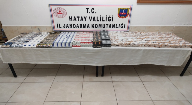 Hatay’da kaçak sigara ve makaron ele geçirildi