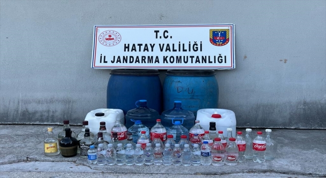 Hatay’da 380 litre sahte içki ele geçirildi