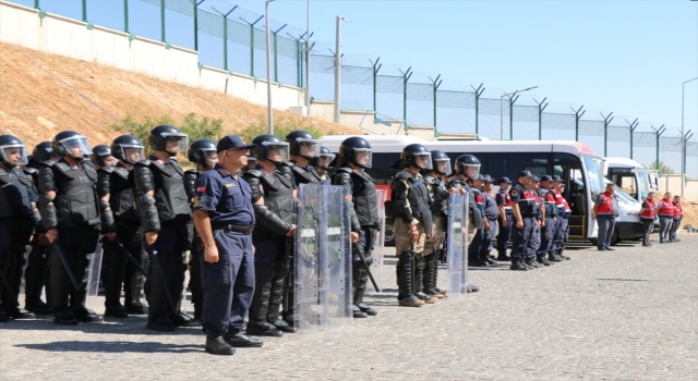 Gaziantep’te geri gönderme merkezinde tatbikat yapıldı
