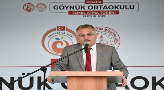 Göynük Ortaokulu’nun temeli törenle atıldı