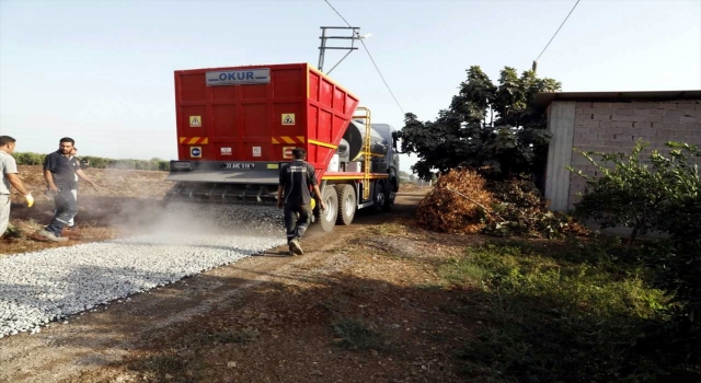 Mersin’de 10 kilometrelik yola soğuk asfalt uygulandı