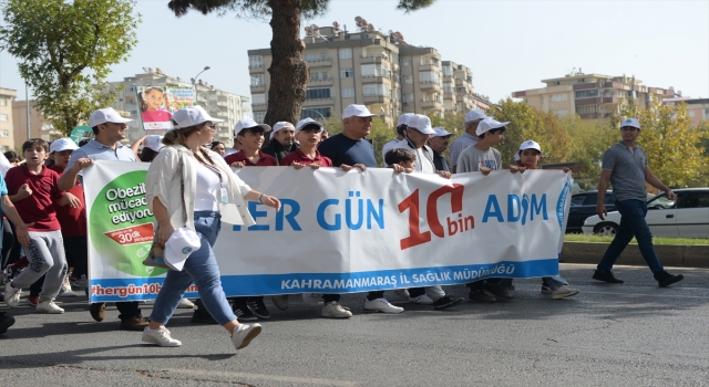 Şanlıurfa ve Kahramanmaraş’ta sağlıklı yaşam için yürüyüş yapıldı