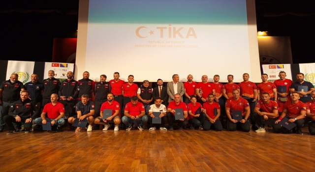 Bosnalı afetle mücadele çalışanlarına Antalya’da ”Arama Kurtarma Eğitimi”