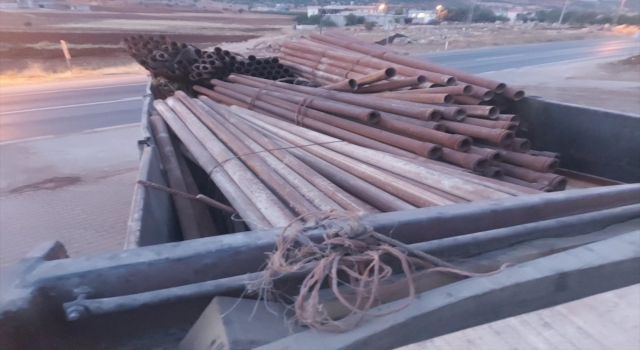 Hızlı tren inşaatından 20 ton demir çaldıkları iddia edilen 3 şüpheli Gaziantep’te yakalandı