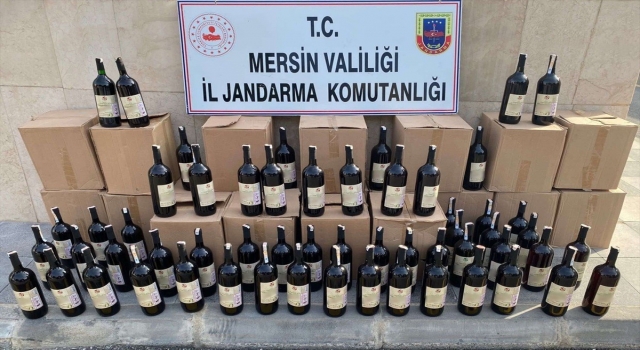 Mersin’de 540 litre kaçak içki ele geçirildi