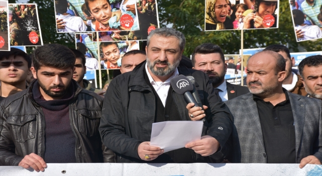 Çin’in Sincan Uygur Özerk Bölgesi politikaları Gaziantep ve Şanlıurfa’da protesto edildi