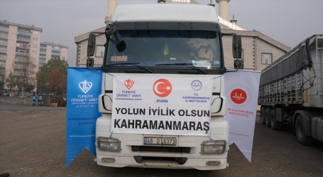 Kahramanmaraş’tan Suriye’ye 2 tır un gönderildi