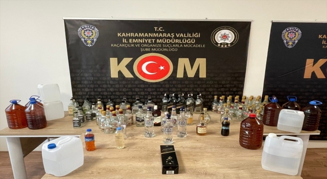 Kahramanmaraş’ta sahte içki operasyonunda 1 şüpheli yakalandı