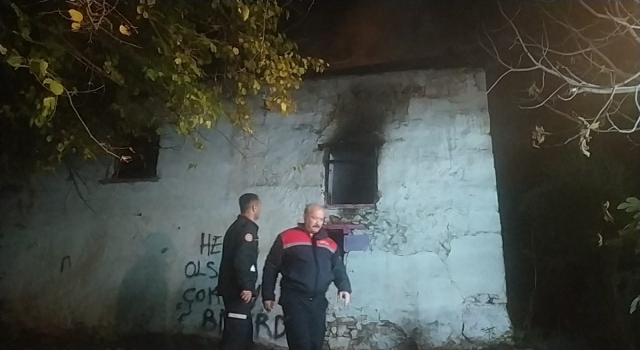 Adana’da çıkan yangında ahşap ev zarar gördü