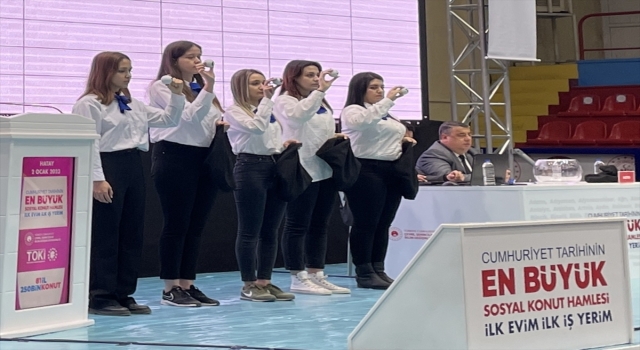 Hatay’da ”İlk Evim, İlk İş Yerim” projesiyle yapılacak konutlar için kura çekildi