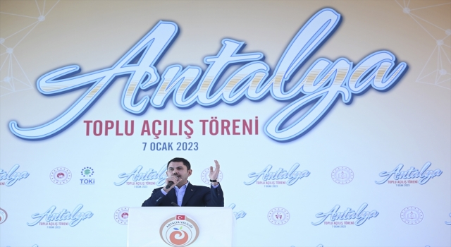 Bakan Çavuşoğlu Antalya’da toplu açılış töreninde konuştu: