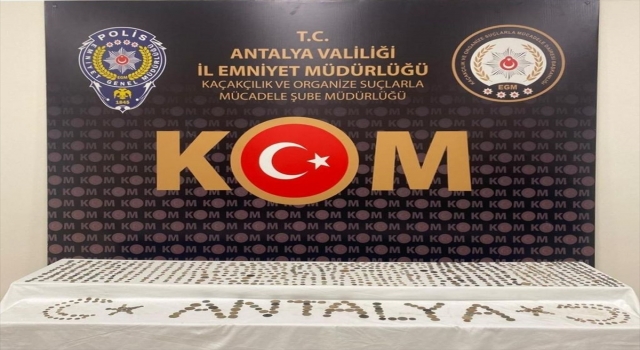 Antalya’da tarihi eser operasyonunda bir şüpheli yakalandı