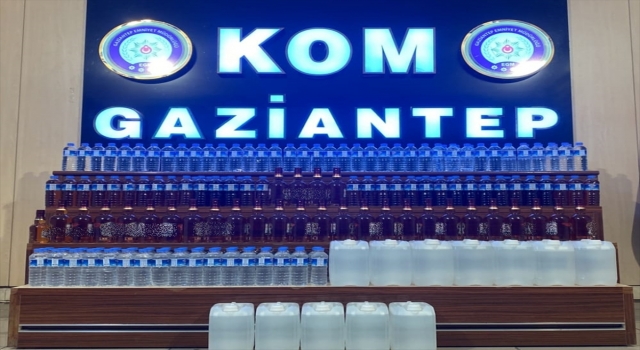 Gaziantep’te sahte içki operasyonunda 2 kişi yakalandı