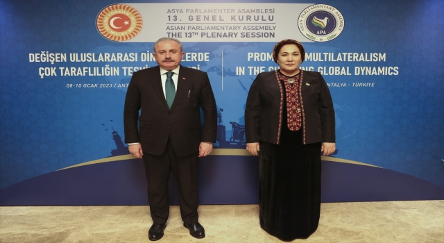 TBMM Başkanı Şentop, Türkmenistan Milli Konseyi Meclis Başkanı Mammedova ile görüştü: