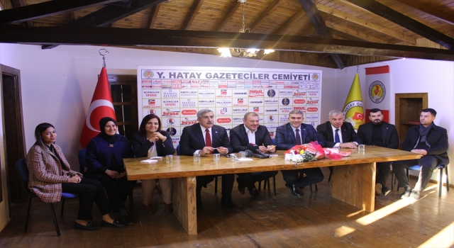 Hatay’da AK Parti heyetinden gazetecilere ziyaret