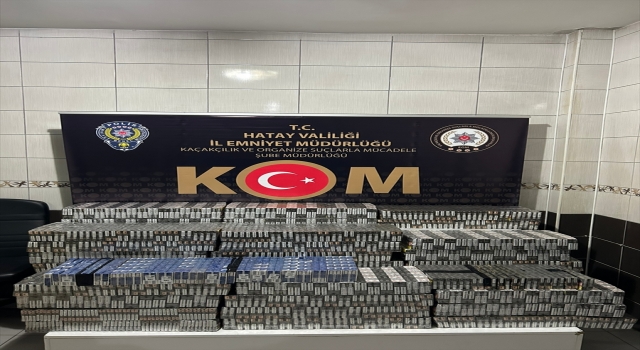 Hatay’da otomobilde 4 bin 800 paket kaçak sigara ele geçirildi