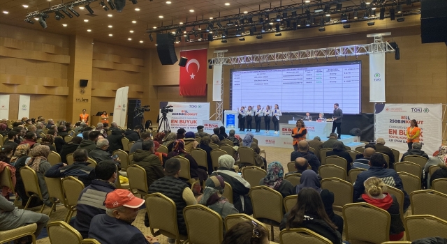 Antalya’da ”İlk Evim İlk İş Yerim” projesi kura çekimleri sürüyor