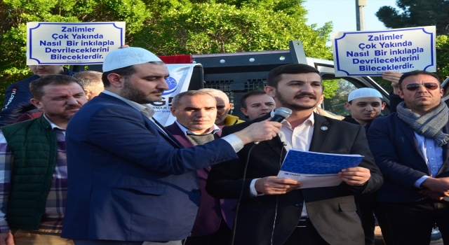 Manavgat’ta İsveç’te Kur’anı Kerim’in yakılması protesto edildi