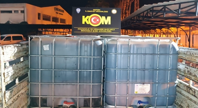 Mersin’de 5 bin 450 litre kaçak karışımlı akaryakıt ele geçirildi