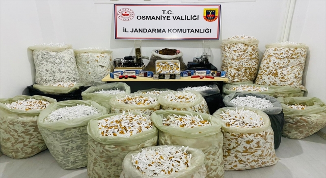 Osmaniye’de 468 bin 250 makaron ele geçirildi