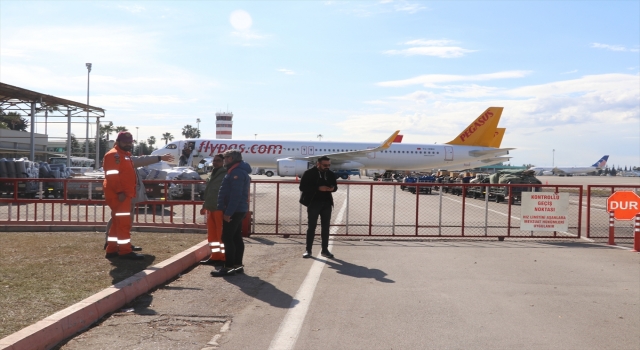 Adana Havalimanı deprem bölgelerine hızlı ulaşımın üssü oldu