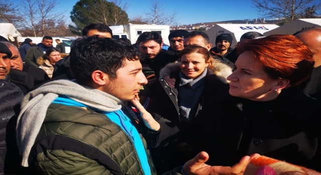İYİ Parti Genel Başkanı Akşener, deprem bölgesini ziyaret etti:
