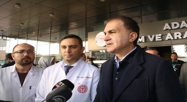 AK Parti Sözcüsü Çelik, Adana’da hastanedeki depremzedeleri ziyaret etti: