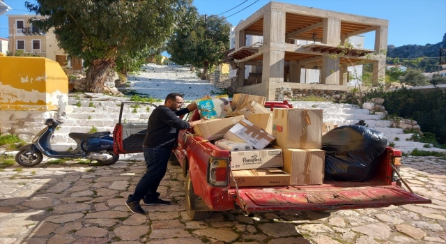 Kaş’ın kardeş şehri Meis’ten depremzedelere yardım eli