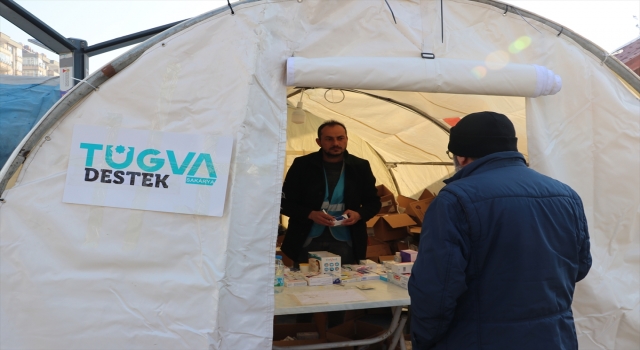 TÜGVA deprem bölgesindeki depremzedelere yardım eli uzatıyor