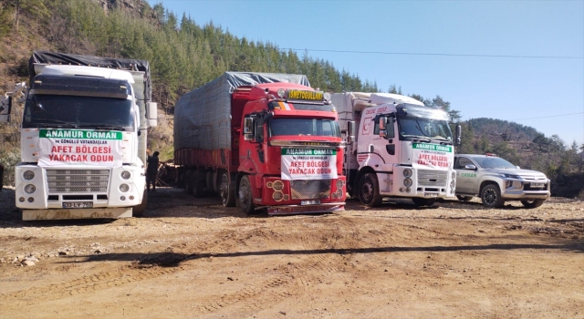 Anamur’dan depremzedelere yakacak desteği