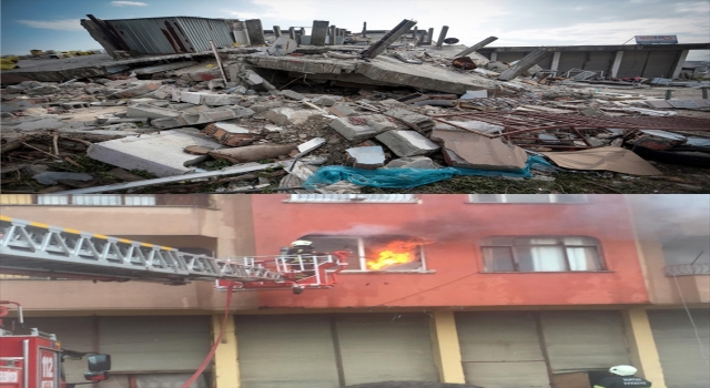 Depremden bir gün önce yangın çıkan aile apartmanındaki 11 kişi enkazdan kurtuldu