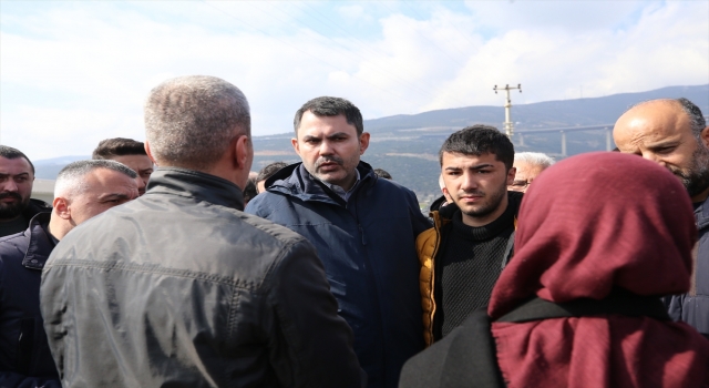 Bakan Murat Kurum, Nurdağı’nda incelemelerde bulundu: