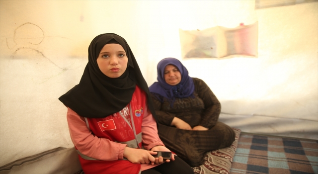 Suriyeli yardım gönüllüsü Fatima, Osmaniye’de depremzedelere hizmet ediyor