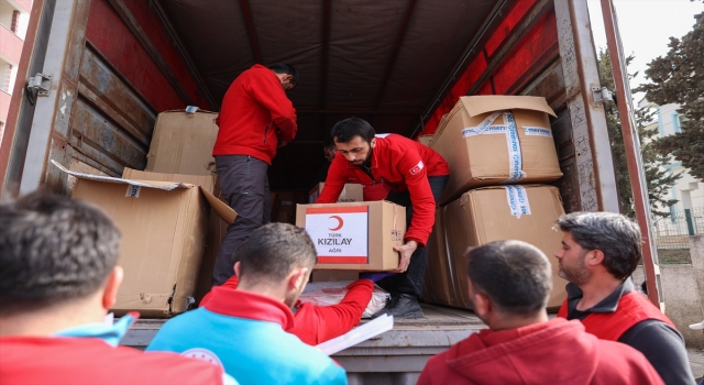 Türk Kızılay kırsal bölgedeki depremzedelere yardımlarını sürdürüyor