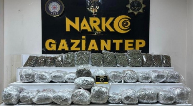 Gaziantep’te 28 kilo 400 gram skunk ele geçirildi