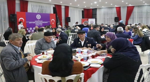 Burdur’da şehit yakınları ve gaziler onuruna iftar programı düzenlendi