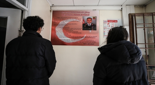 Şehit Albay Adalıoğlu’nun ismi Kahramanmaraş’ta konteyner kentteki okulda yaşatılıyor