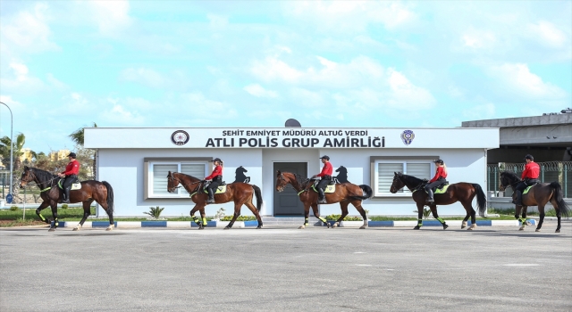 Atlı polisler toplumun huzur ve güvenliği için her an göreve hazır