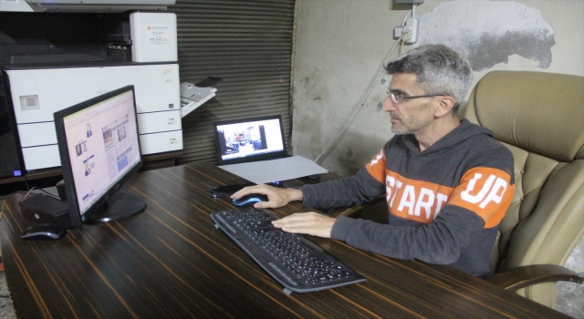 Depremlerde muhabirini, ofisini ve matbaasını kaybeden yerel gazete yeniden baskıda