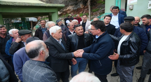 AK Parti Antalya Milletvekili Uslu, Elmalı’da ziyaretlerde bulundu