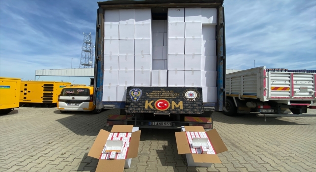 Adana’da 28 milyon 550 bin kaçak makaron ele geçirildi