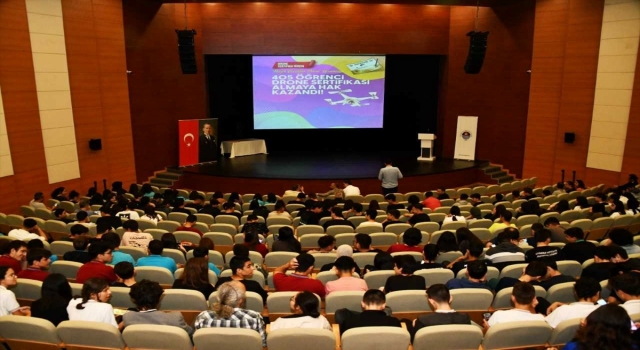 Mersin’de dron eğitimini tamamlayan 405 öğrenci sertifika aldı