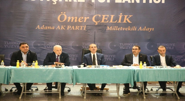 AK Parti Sözcüsü Çelik Adana’da çiftçilerle bir araya geldi